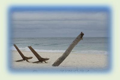 picture of beach chair in Tulum beach